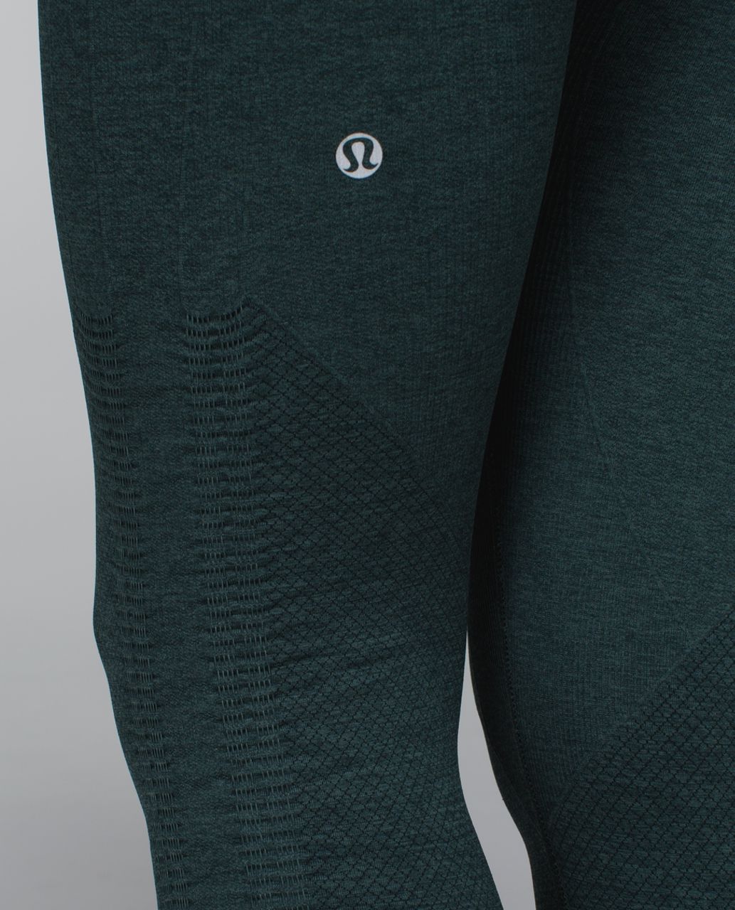 Lululemon In The Flow Crop II - Heathered Fuel Green