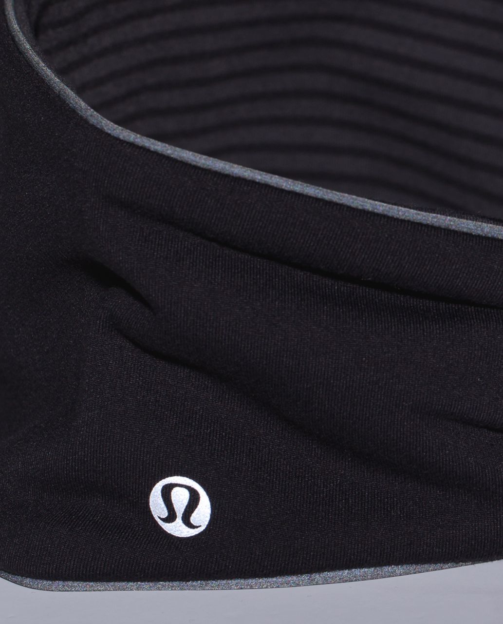 Lululemon Run With Me Ear Warmer - Hyper Stripe Black Soot / Black