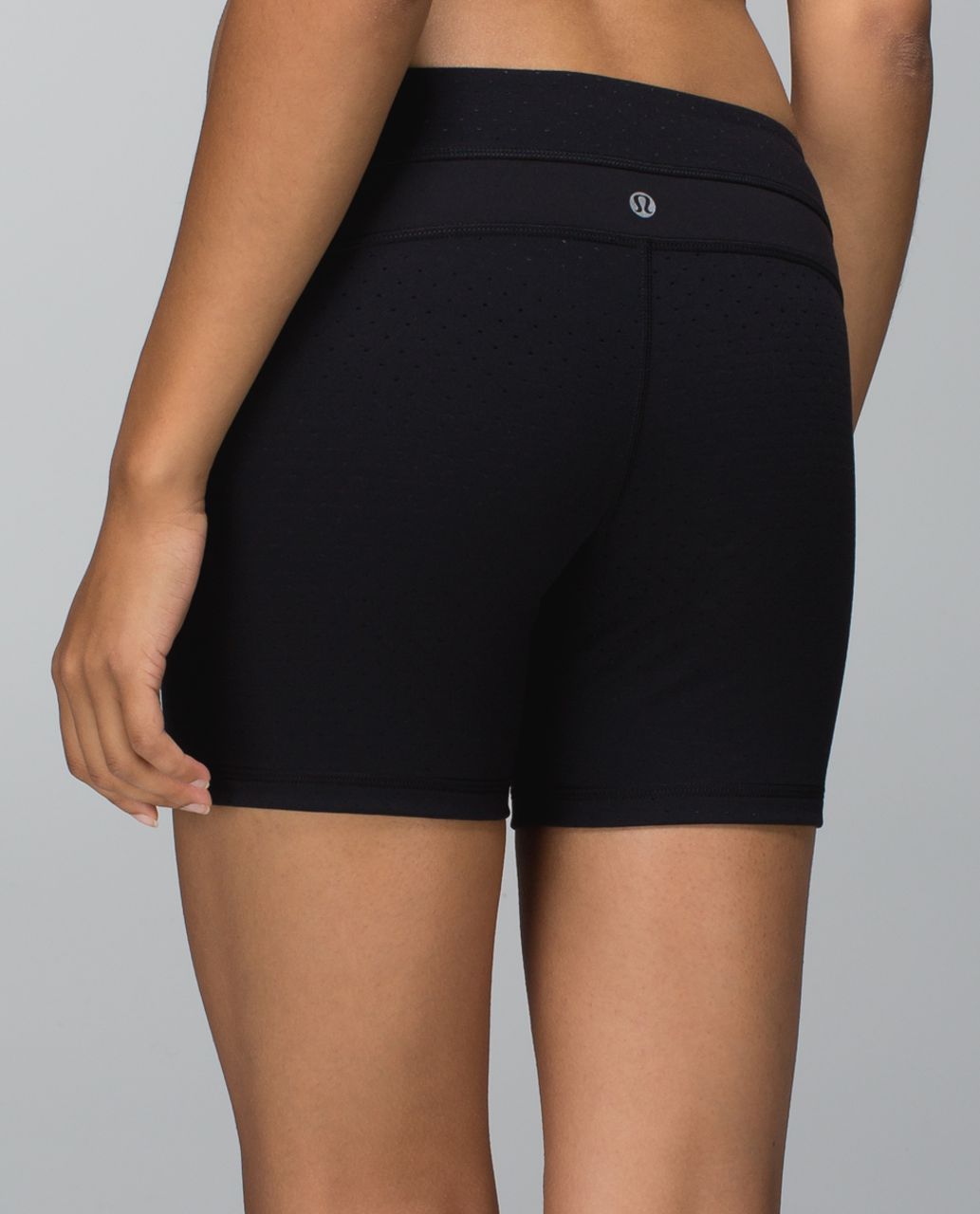 Lululemon Groove Short *Full-On Luon (Regular) - Shine Dot Black / Black