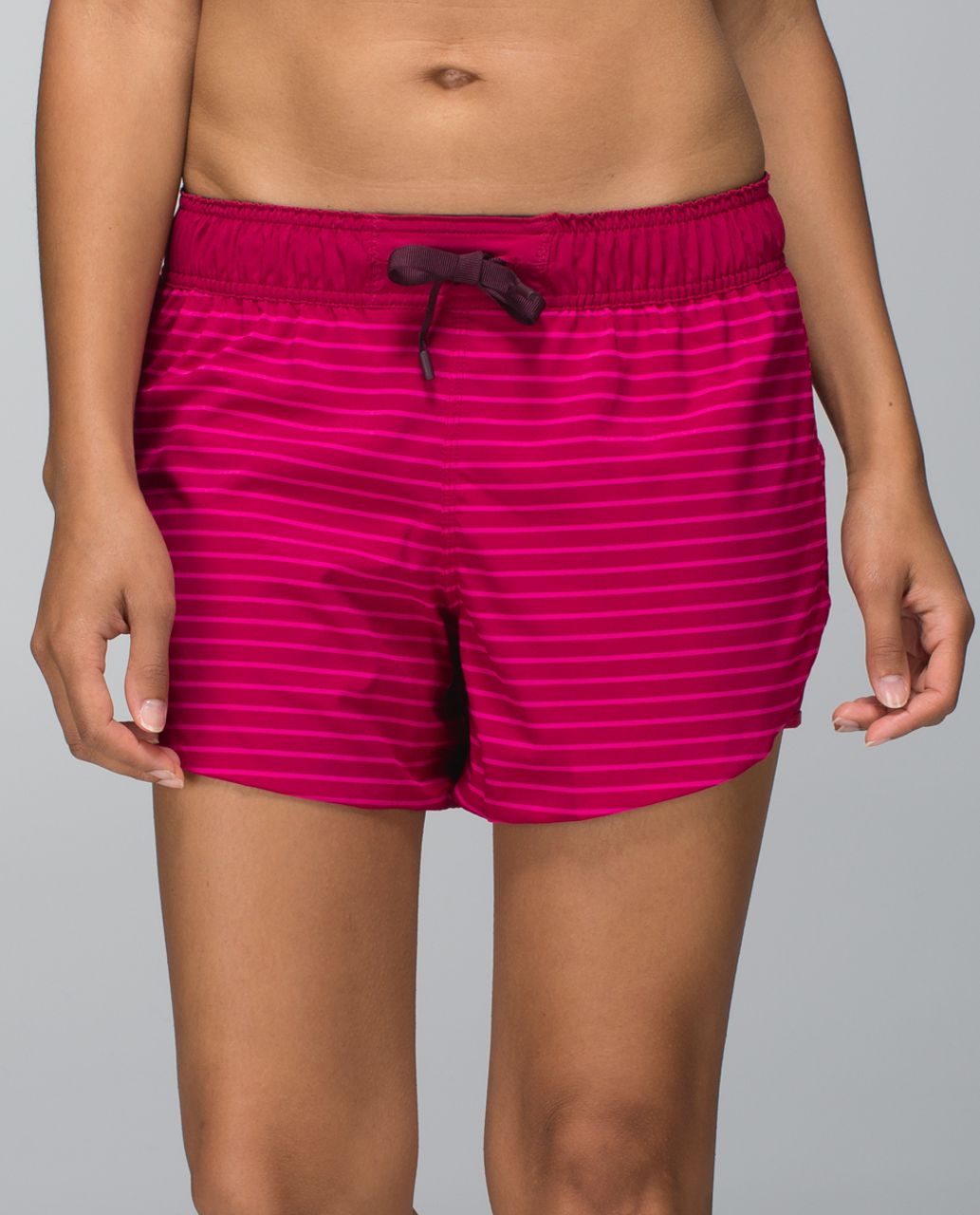 Lululemon Go the Distance Short - West2east Stripe Printed Bumble Berry / Bumble Berry