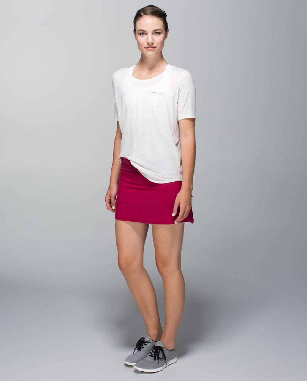 Lululemon Run:  Pace Setter Skirt *4-way Stretch (Regular) - Bumble Berry / Hyper Stripe Bordeaux Drama Bumble Berry