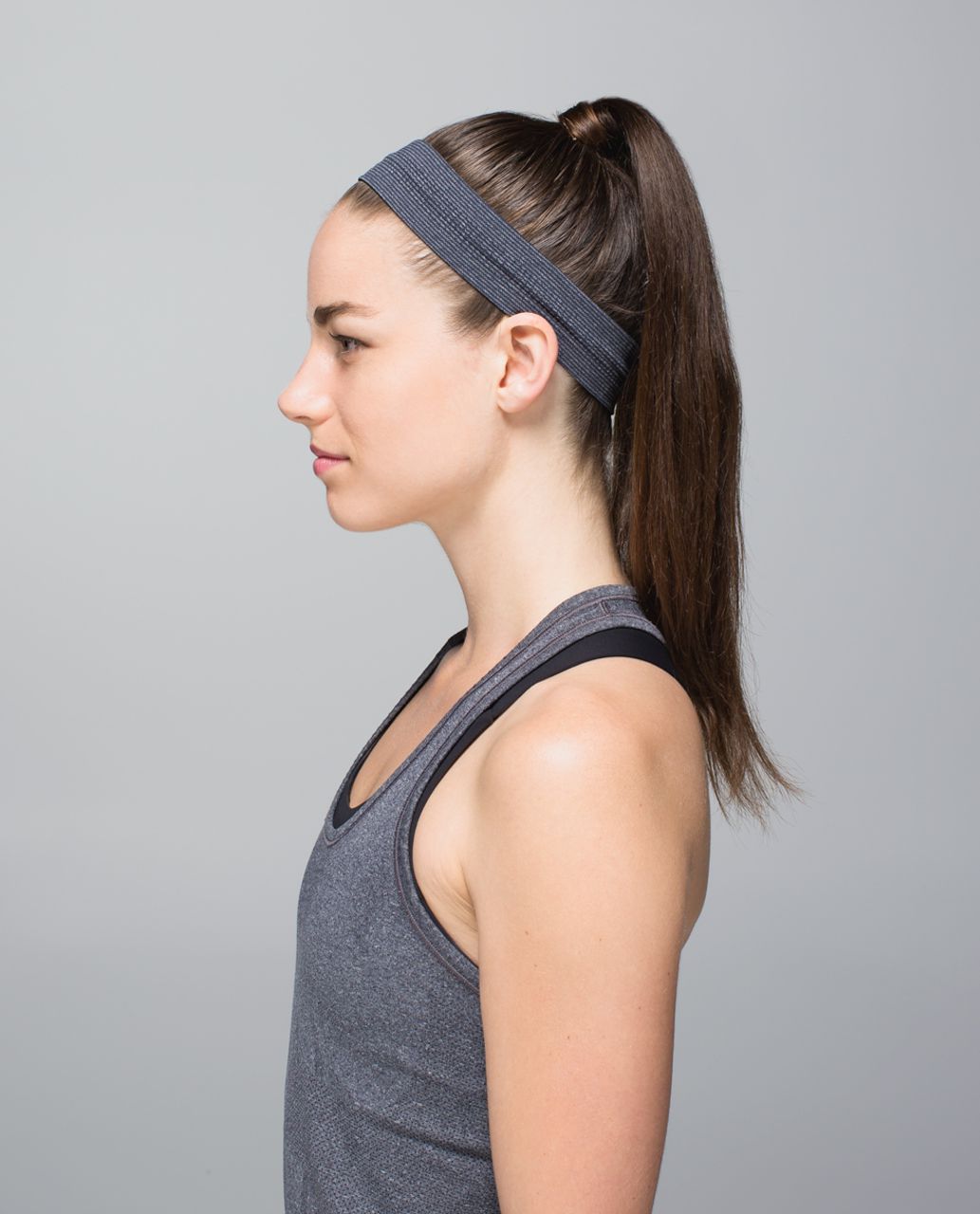 Lululemon Swiftly Headband - Heathered Black (Second Release)