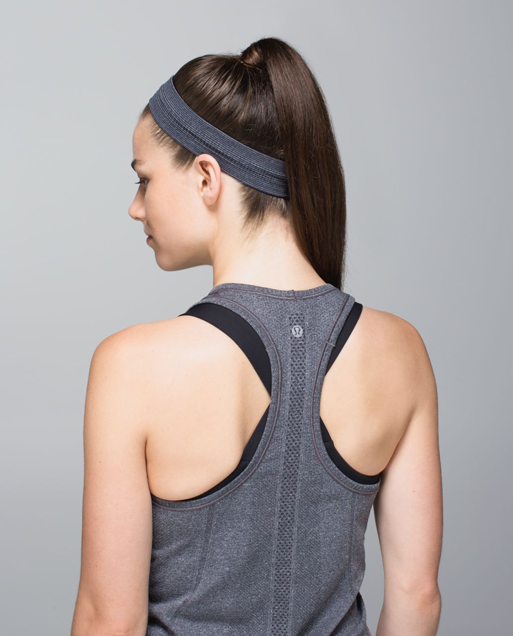 Lululemon Swiftly Headband - Heathered Black (Second Release)