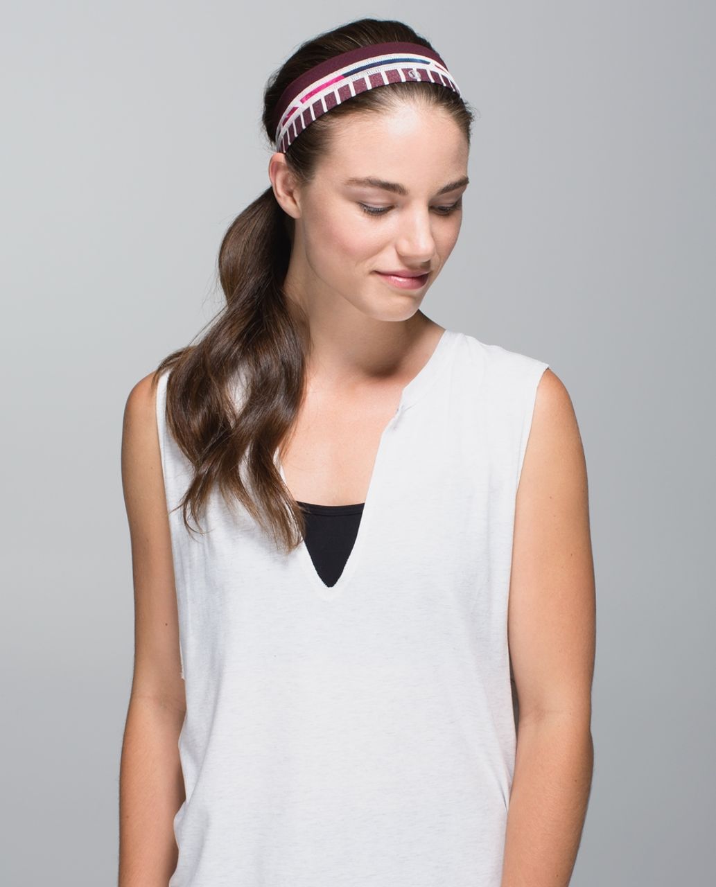 Lululemon Fly Away Tamer Headband *Quilt - Diamond Dot Bordeaux Drama Black / Inky Floral Ghost Inkwell Bumble Berry / West2east Stripe Heathered Bordeaux Drama
