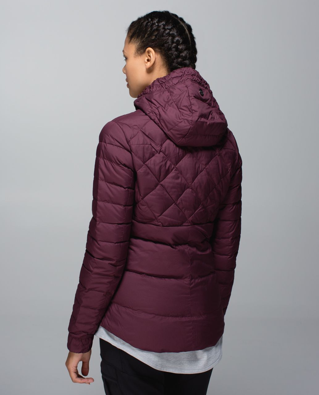 Lululemon Athletic Stress Less Hoodie Jacket Bordeaux Purple