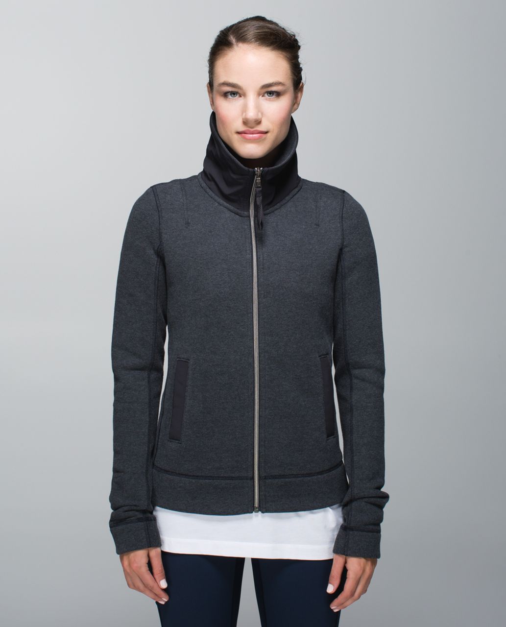 Lululemon En Route Jacket - Heathered Black / Black / Black / Heathered Black