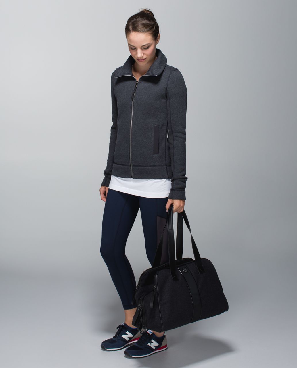 Lululemon En Route Jacket - Heathered Black / Black / Black / Heathered Black