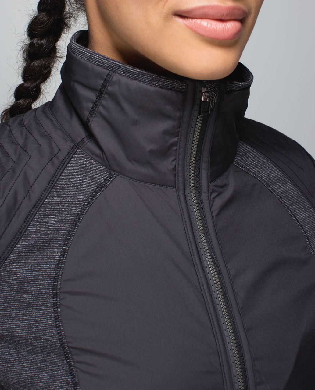 Lululemon Rebel Runner Jacket - Black /  Wee Stripe Black Heathered Black