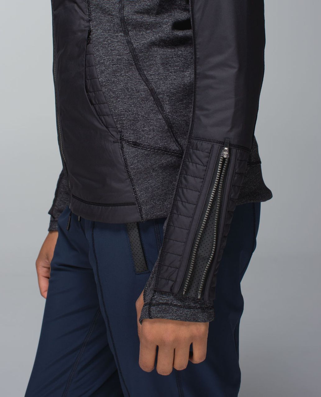 Lululemon Rebel Runner Jacket - Black /  Wee Stripe Black Heathered Black