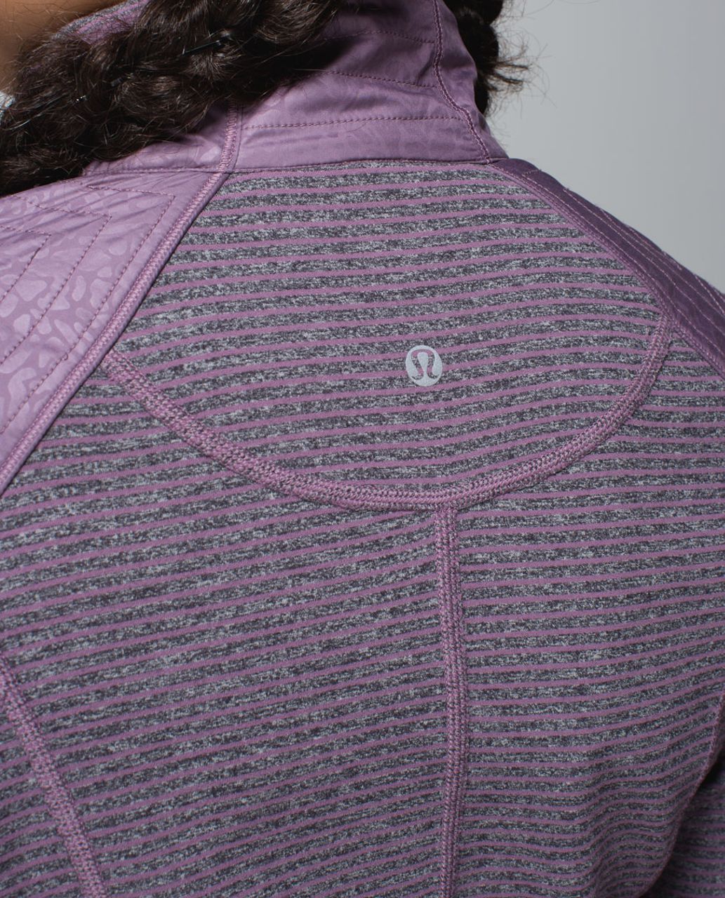 Lululemon Rebel Runner Jacket - Petal Camo Embossed Purple Fog / Hyper Stripe Purple Fog Heathered Black / Purple Fog