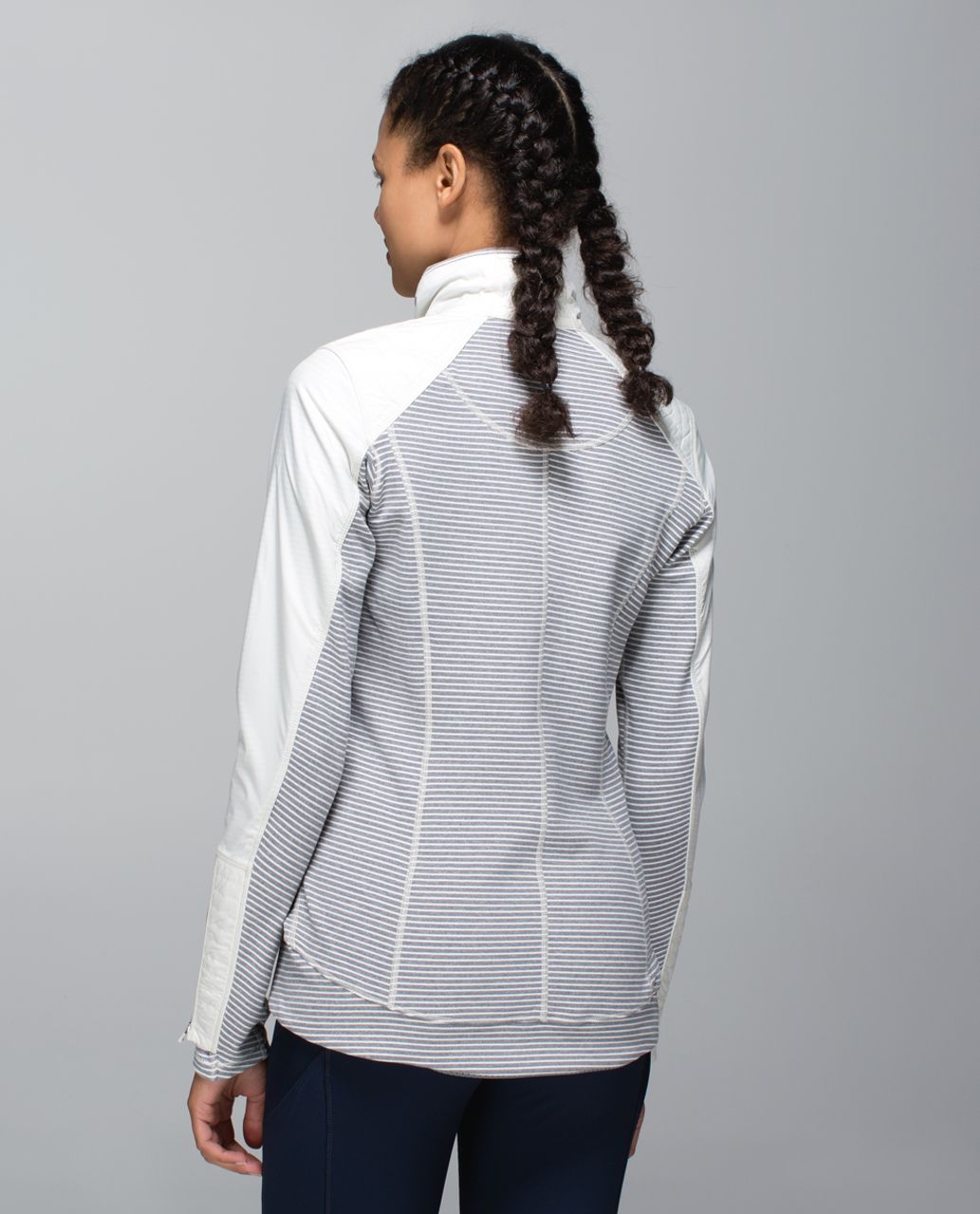 Lululemon Rebel Runner Jacket - Ghost / Hyper Stripe Heathered Slate Ghost