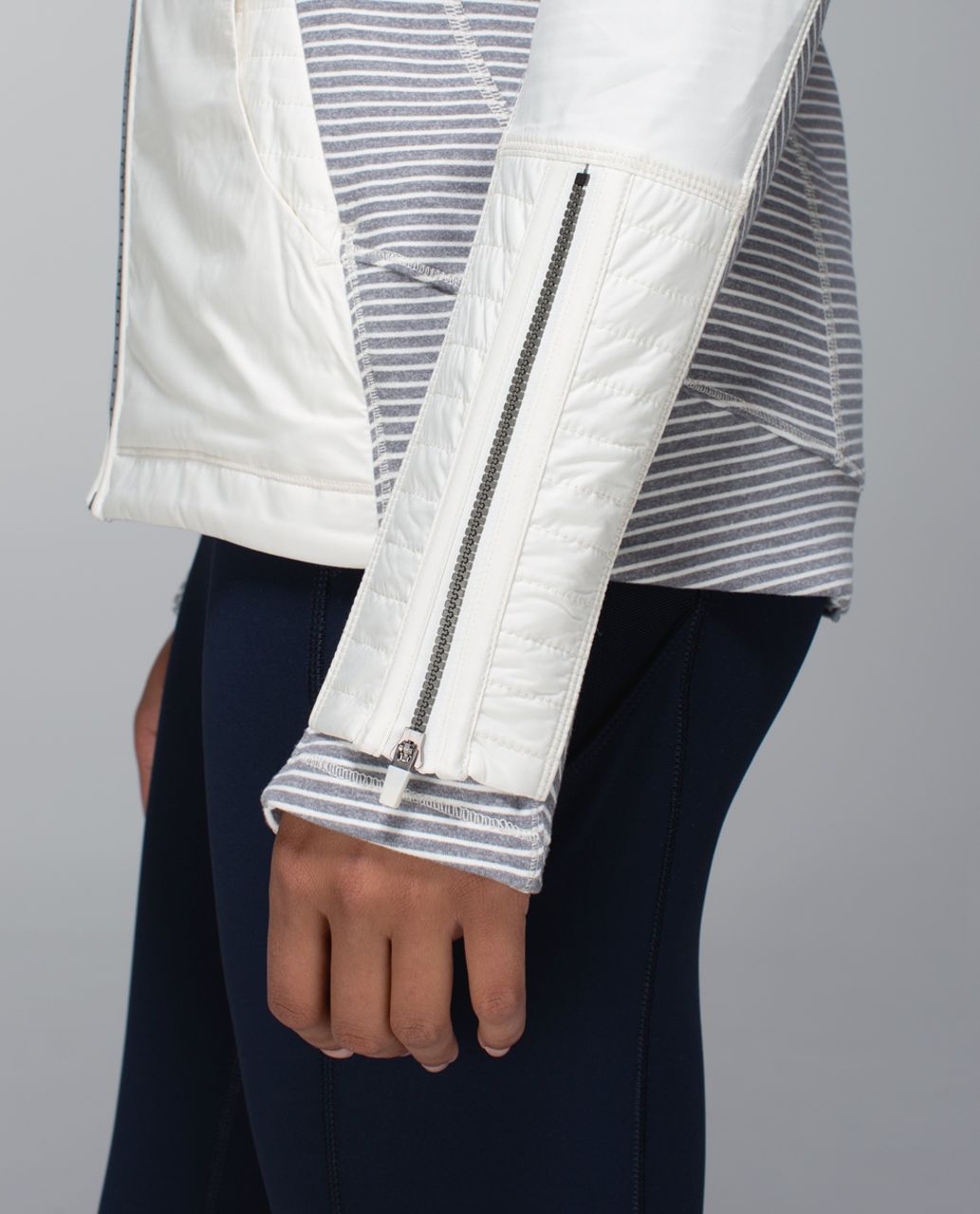 Lululemon Rebel Runner Jacket - Ghost / Hyper Stripe Heathered Slate Ghost