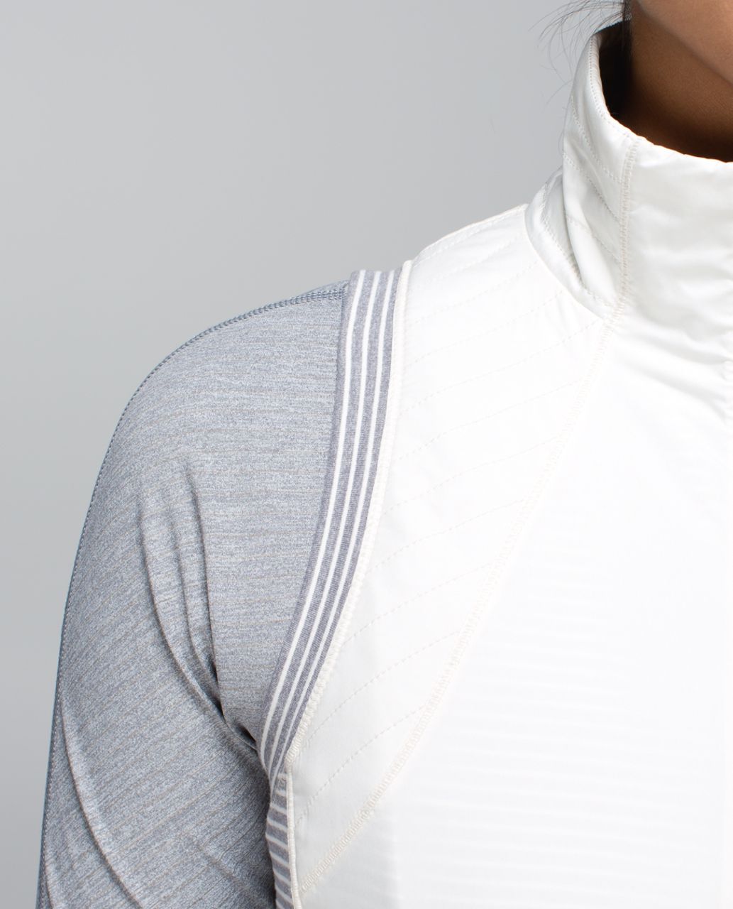 Lululemon Rebel Runner Vest - Ghost / Hyper Stripe Heathered Slate Ghost