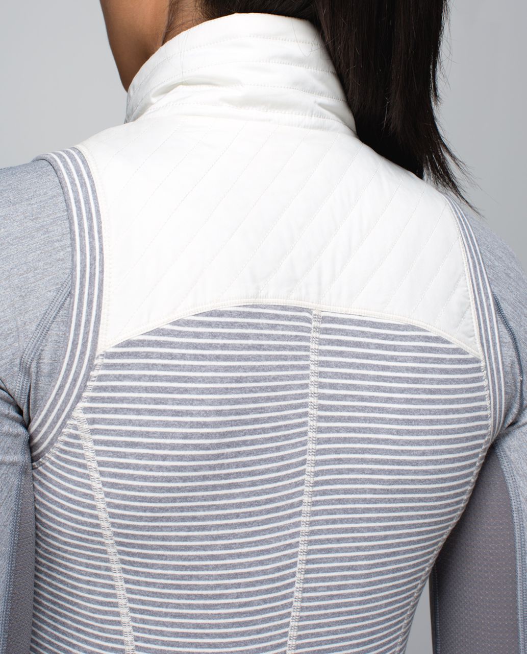 Lululemon Rebel Runner Vest - Ghost / Hyper Stripe Heathered Slate Ghost