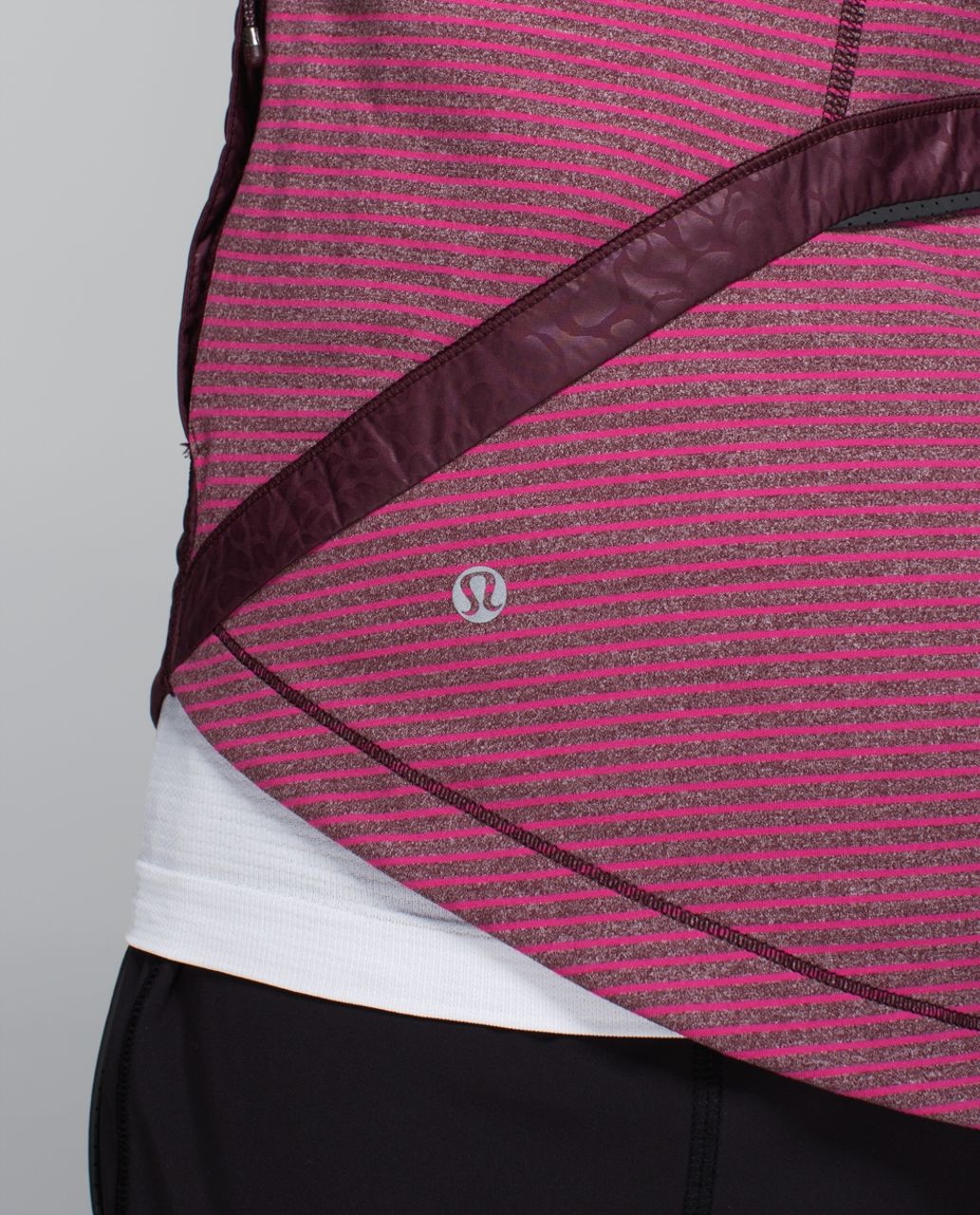 Lululemon Rebel Runner Vest - Petal Camo Embossed Bordeaux Drama / Hyper Stripe Bordeaux Drama Bumble Berry / Heathered Bordeaux Drama