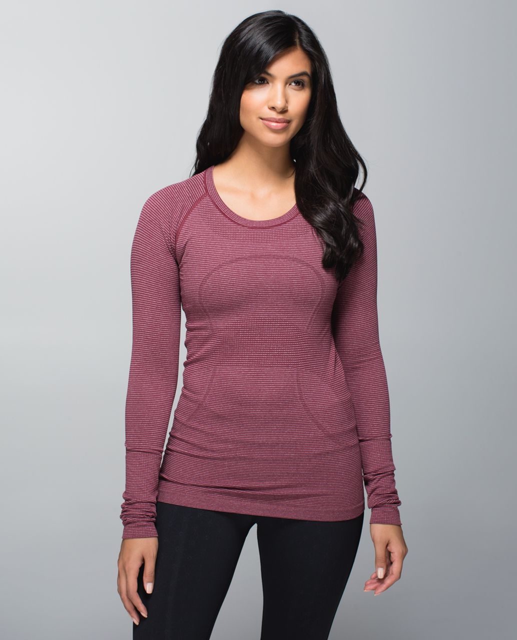 Lululemon Run: Swiftly Tech Long Sleeve Crew - Tonka Stripe