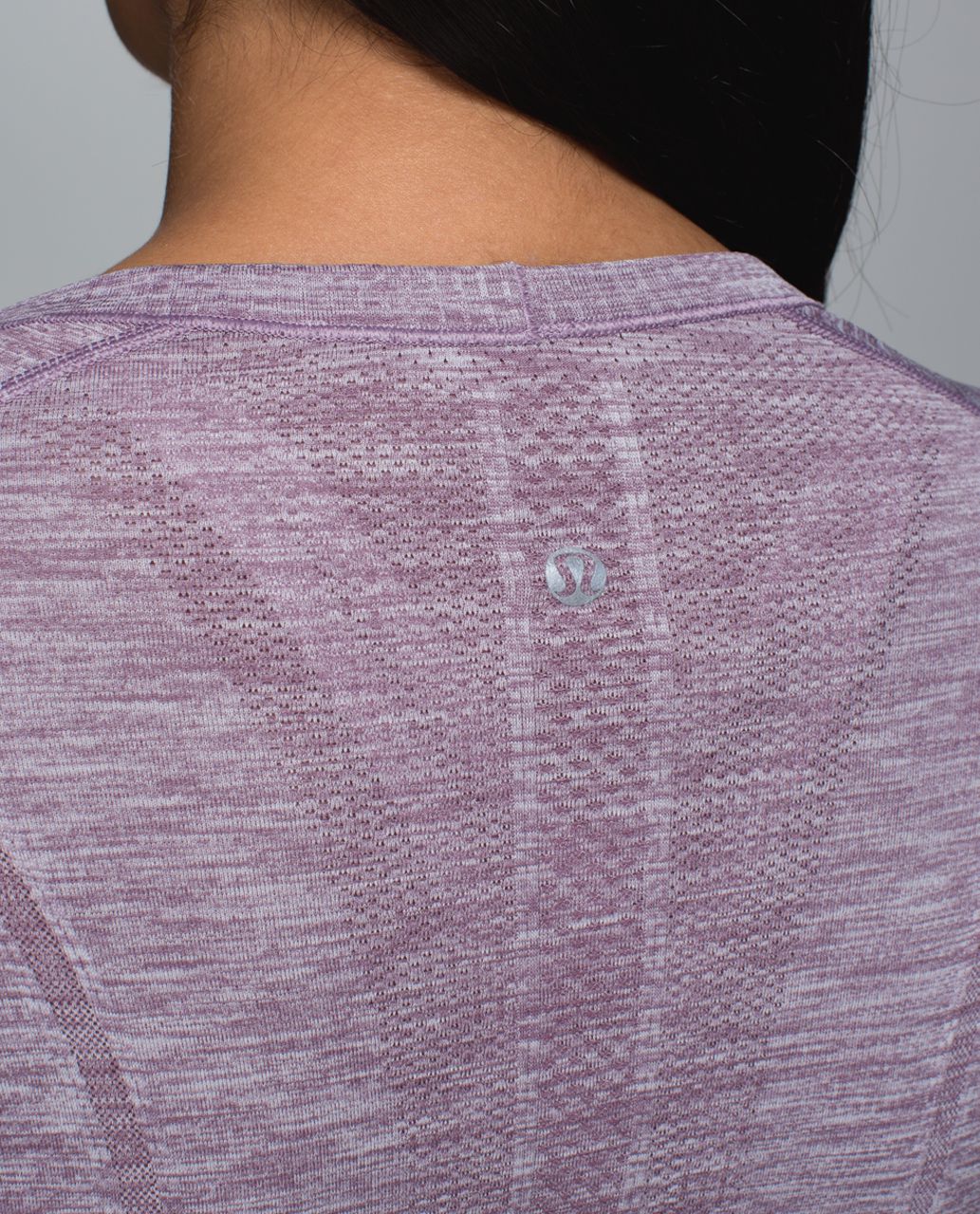 Lululemon Run:  Swiftly Tech Long Sleeve Crew - Space Dye Heathered Purple Fog