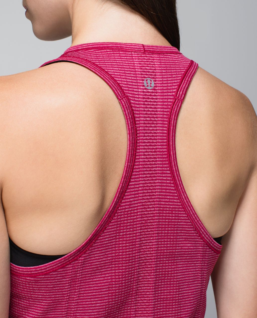 Lululemon Run:  Swiftly Tech Tank - Tonka Stripe Heathered Bumble Berry Bumble Berry