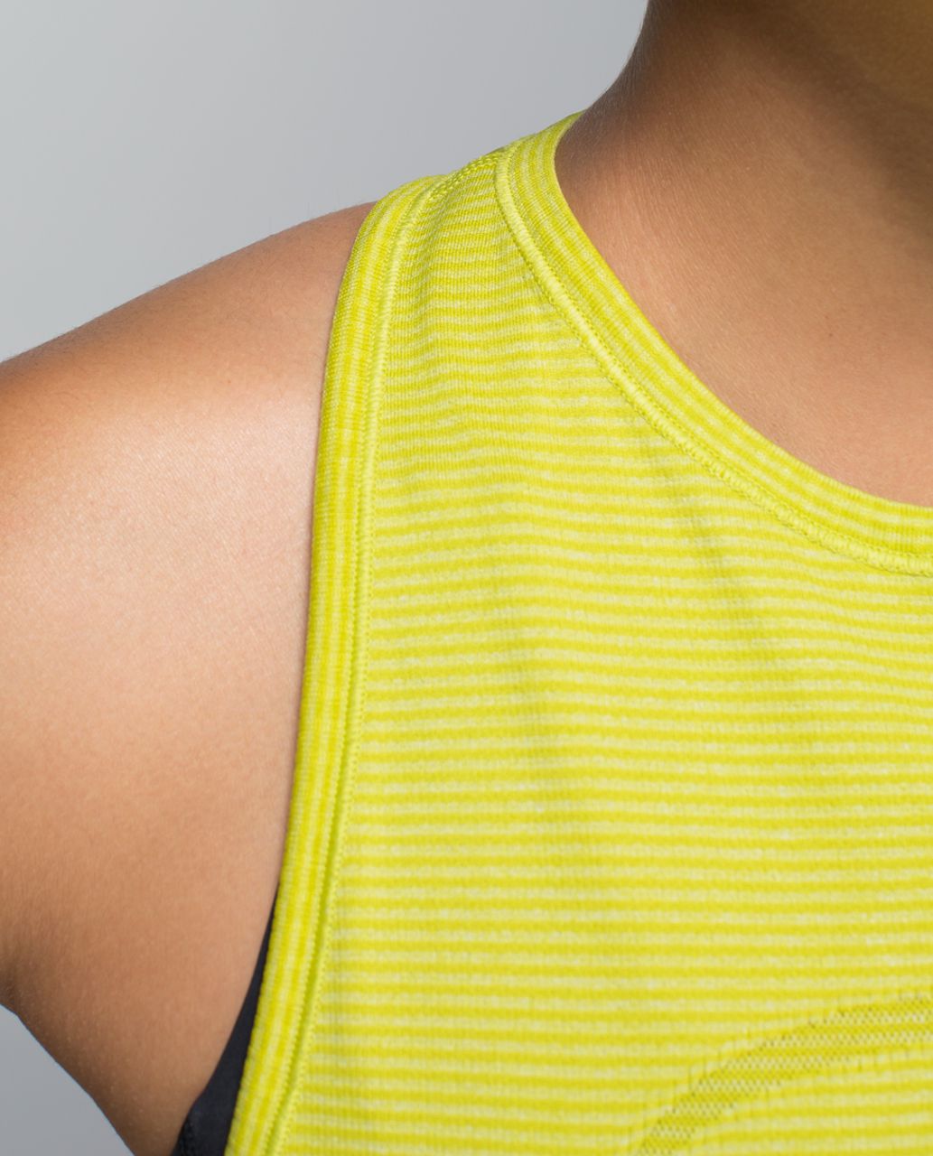 Lululemon Run:  Swiftly Tech Tank - Tonka Stripe Heathered Almost Pear Almost Pear