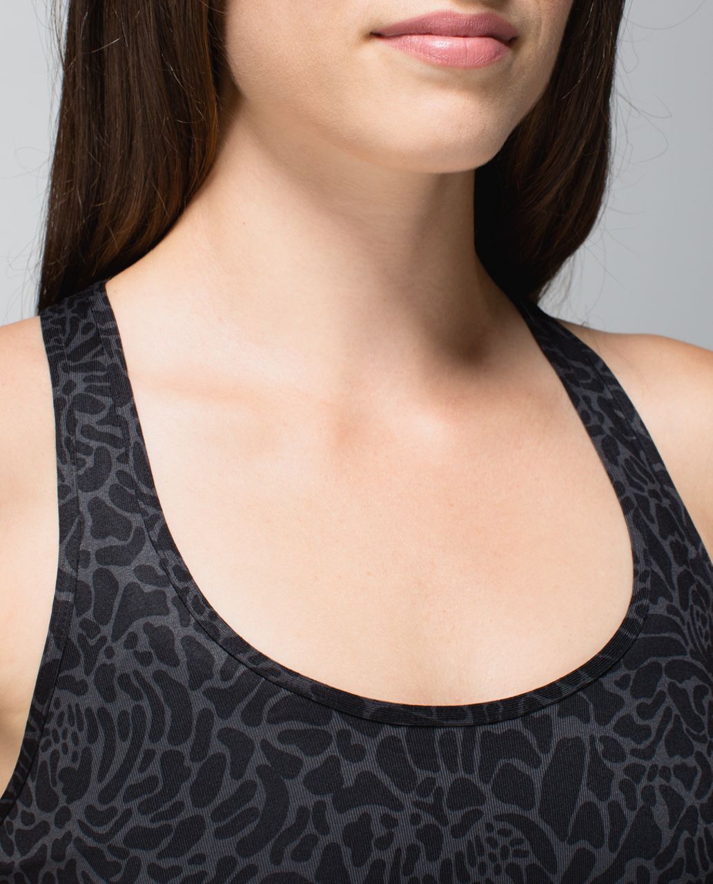 Lululemon Cool Racerback - Petal Camo Printed Black Deep Coal