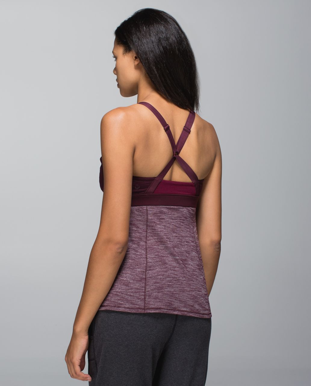 Lululemon Breathe In Tank - Heathered Purple Fog / Mauvelous