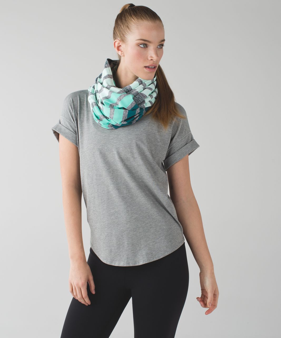 Lululemon Vinyasa Scarf *Rulu - Triplet Twin Stripe Heathered Slate Multi