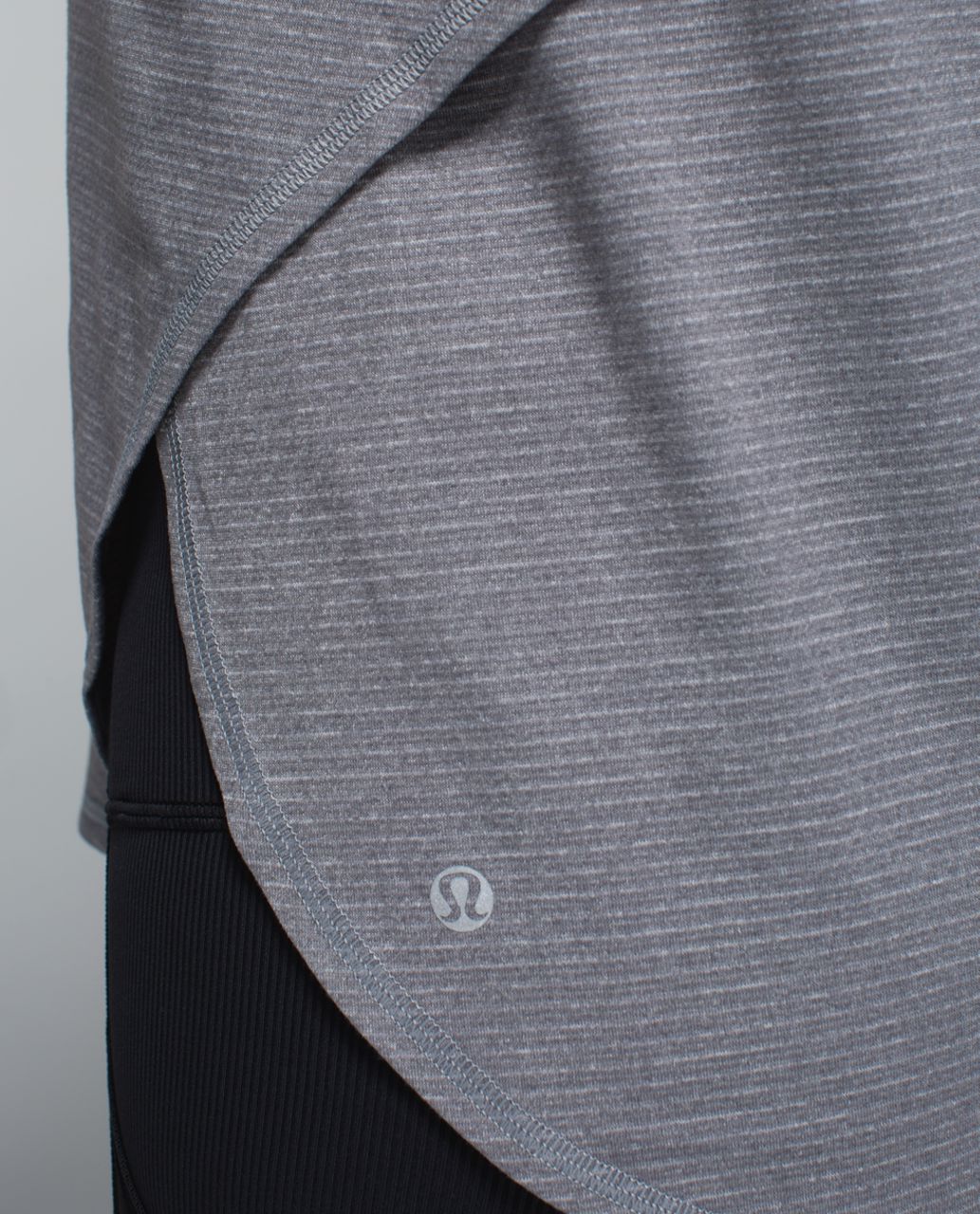 Lululemon Seek The Heat Tank - Heathered Slate / Almost Pear