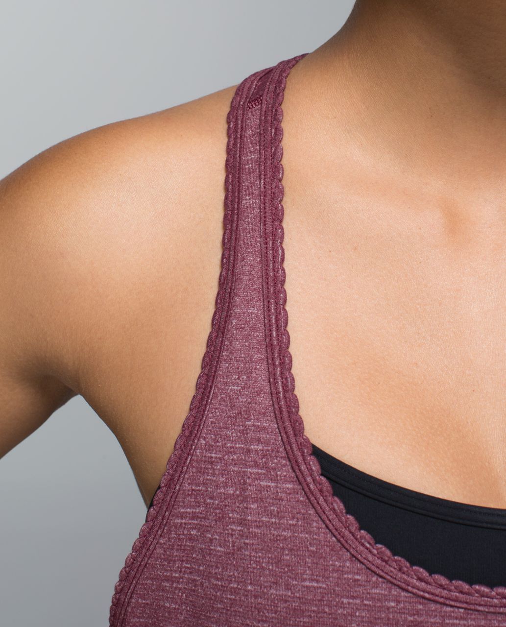 Lululemon 105 F Singlet - Heathered Rust Berry