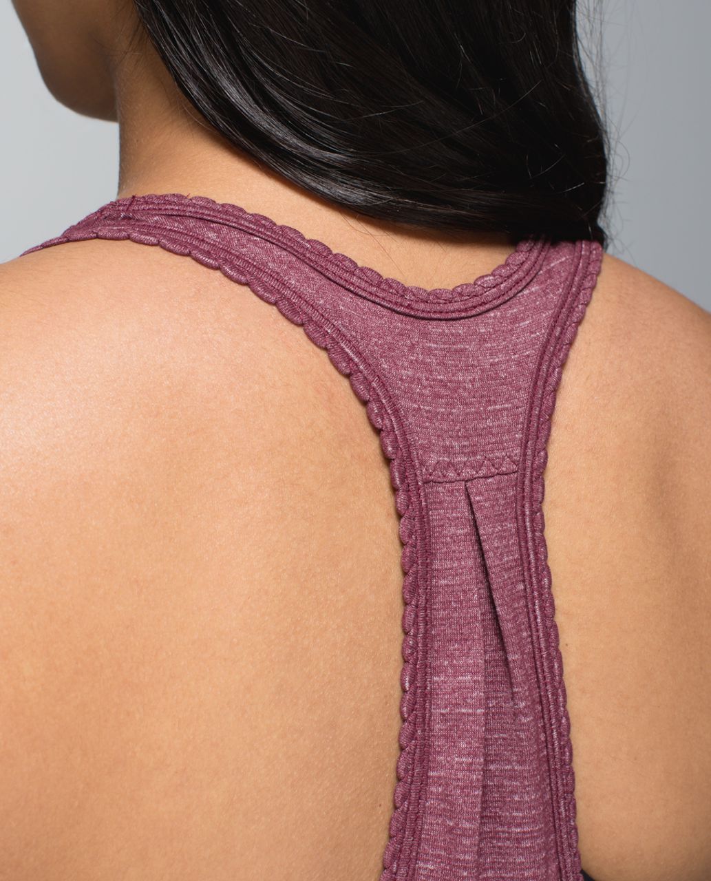 Lululemon 105 F Singlet - Heathered Rust Berry