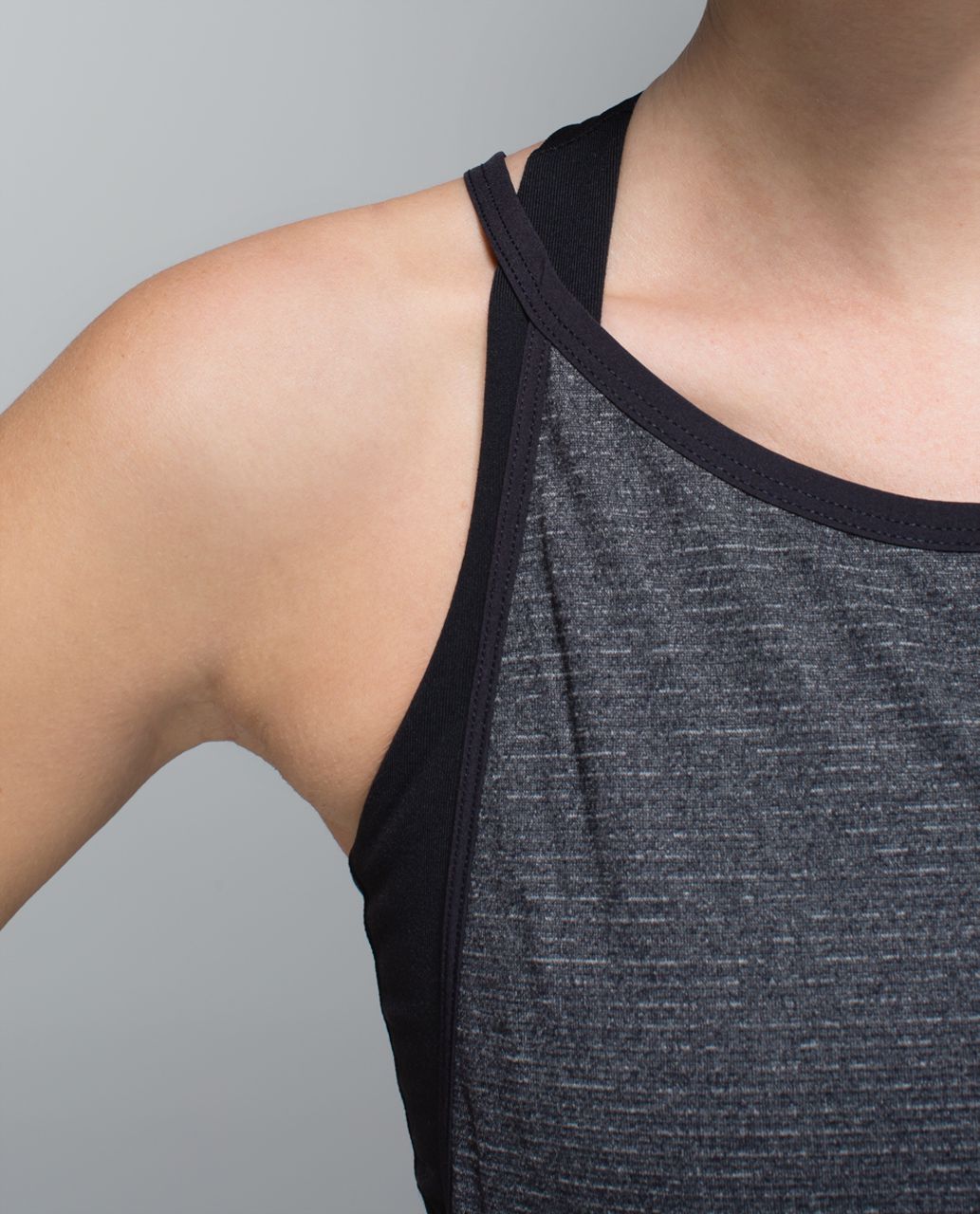 Lululemon Citta Singlet - Heathered Black /  Black