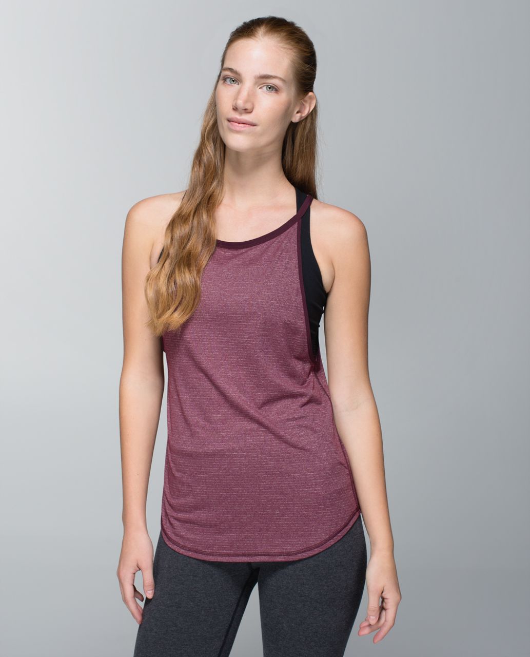 Lululemon Citta Singlet - Heathered Bordeaux Drama / Bordeaux Drama