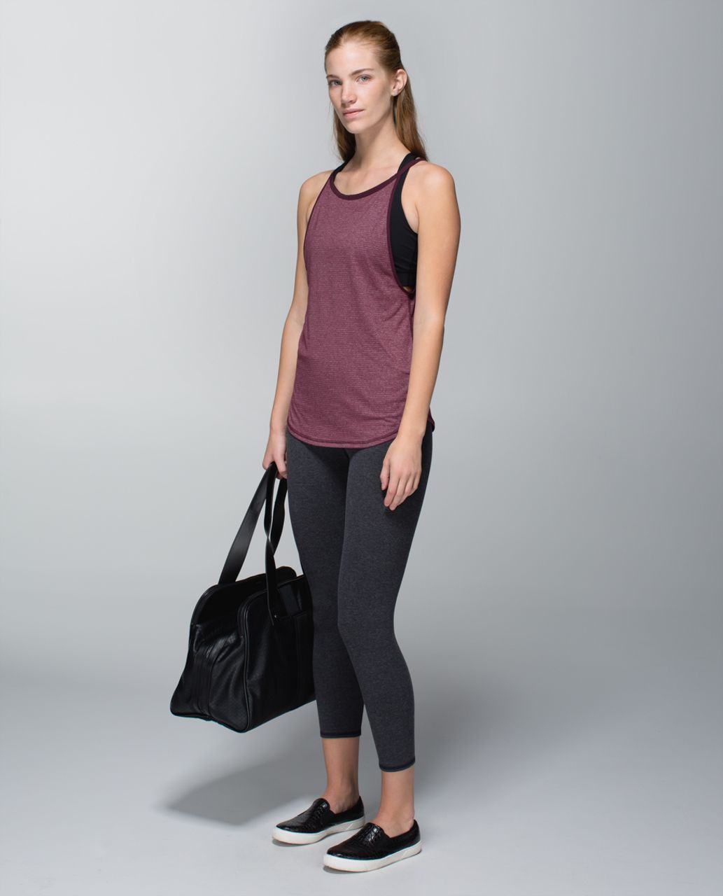 Lululemon Citta Singlet - Heathered Bordeaux Drama / Bordeaux Drama