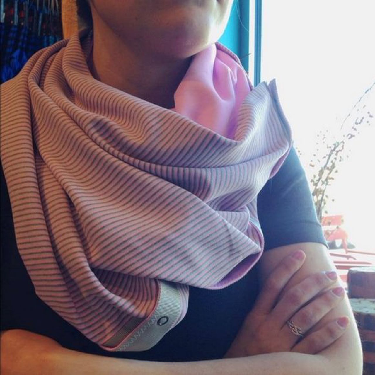 Lululemon Vinyasa Scarf *Rulu - Vintage Pink / Tri Tonka Vintage Pink