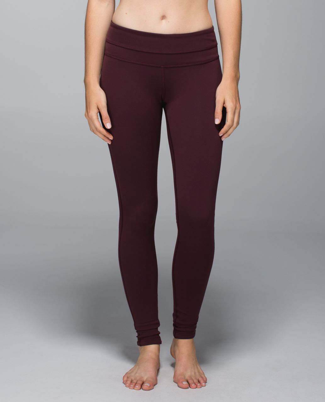 Lululemon Wunder Groove Pant - Bordeaux Drama / Black - lulu fanatics