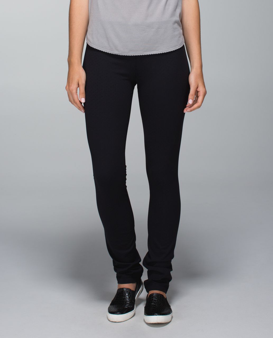 Lululemon Skinny Groove Pant *Full-On Luon - Shine Dot Black 