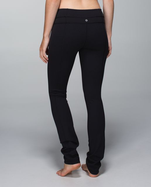 Lululemon Skinny Groove Pant II (Roll Down) - Black - lulu fanatics