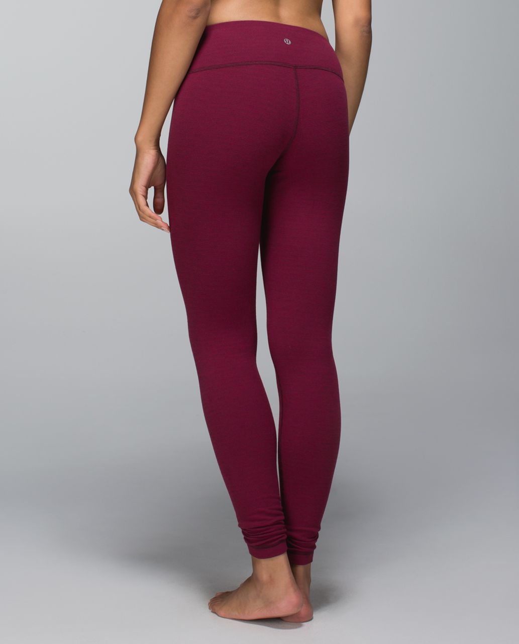 Lululemon Wunder Under Pant - Luon Pique Rust Berry Bumble Berry