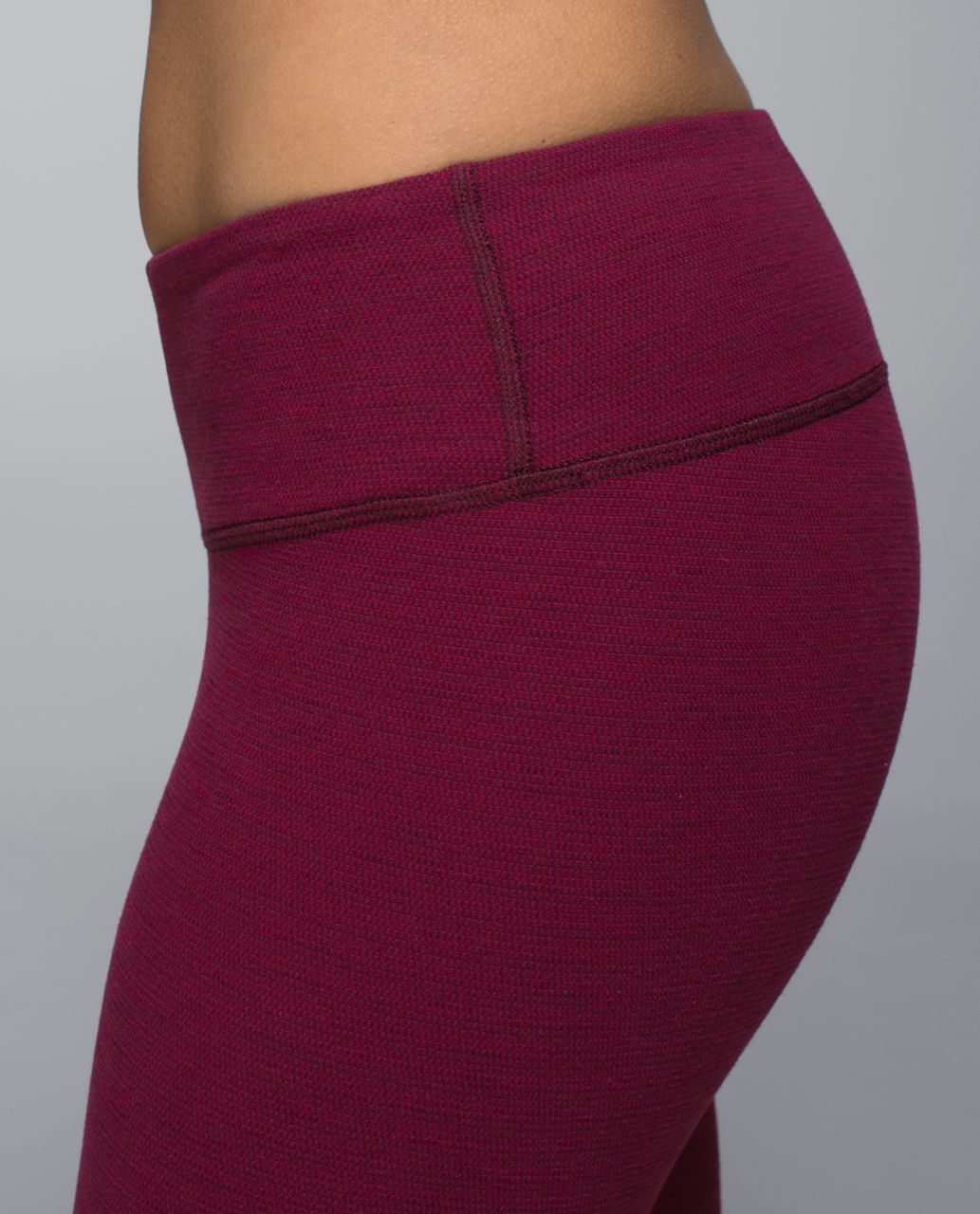 Lululemon Wunder Under Pant - Luon Pique Rust Berry Bumble Berry