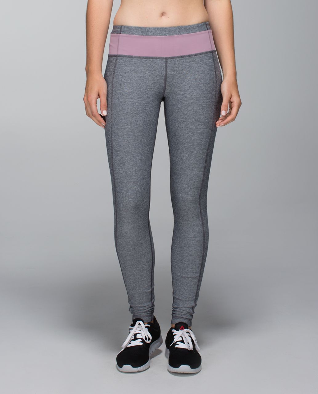 Lululemon Speed Tight V - Power Luxtreme Variegated Knit Black Heathered  Black - lulu fanatics