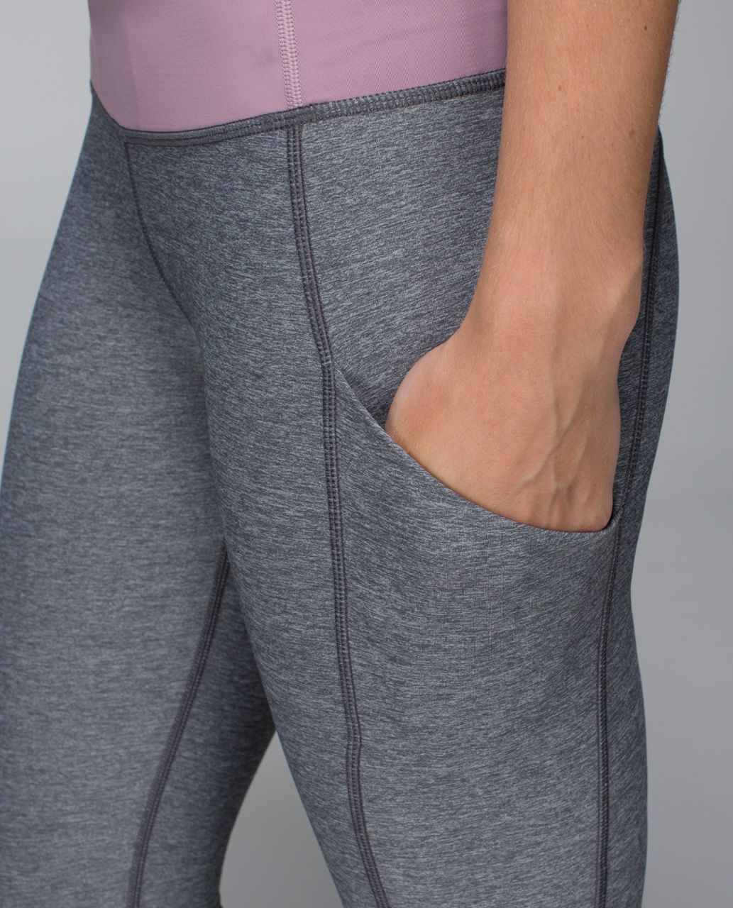 Lululemon Speed Tight II *Luxtreme - Heathered Deep Coal / Mauvelous