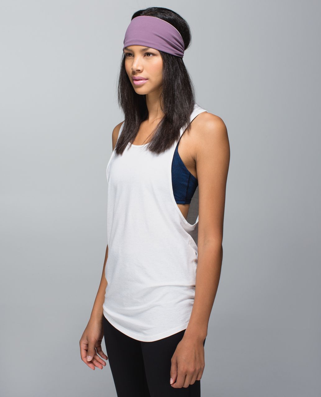 Lululemon Bang Buster Headband *Reversible - Purple Fog / Parfait Pink