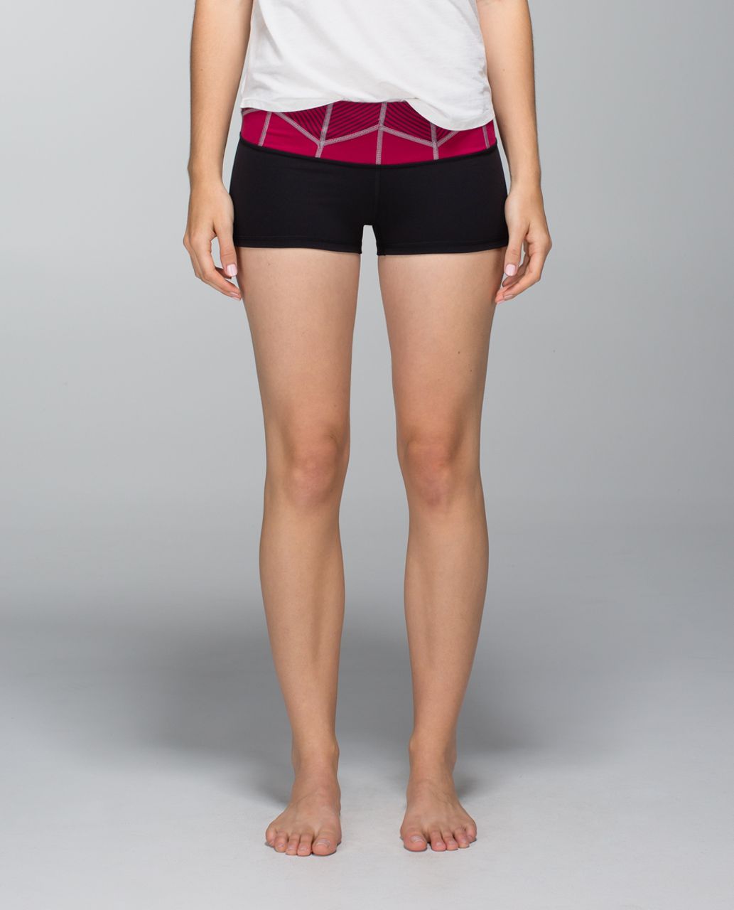 Lululemon Boogie Short *Full-On Luon - Black / Fa14 Quilt 6