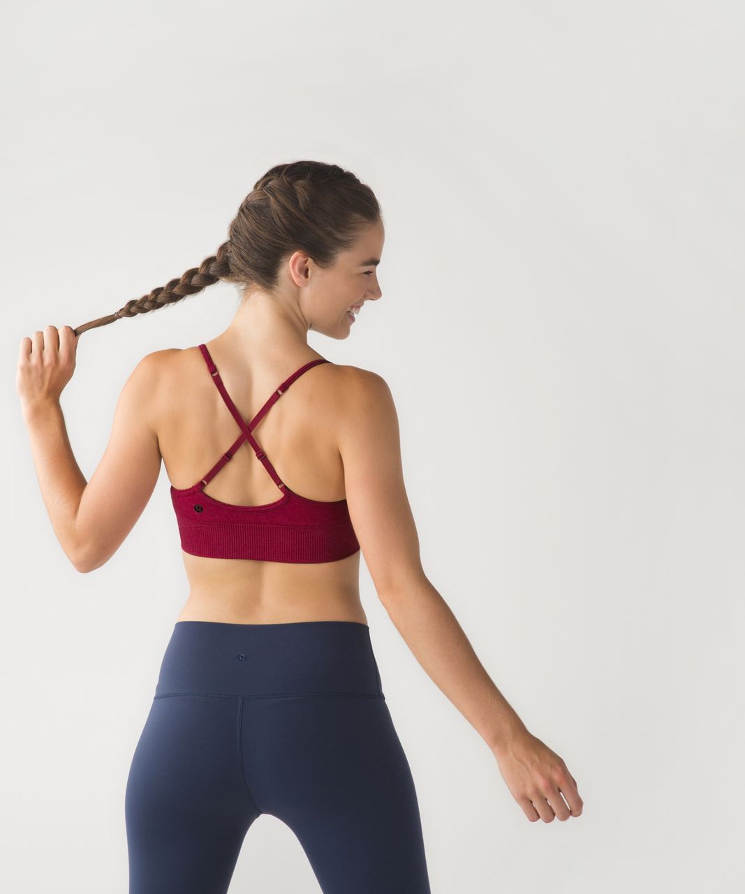 Lululemon Ebb To Street Bra - Heathered Bumble Berry