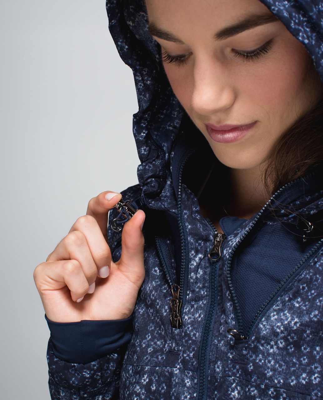 Lululemon Spring Forward Jacket - Kanoko Twist Inkwell Ghost / Inkwell ...