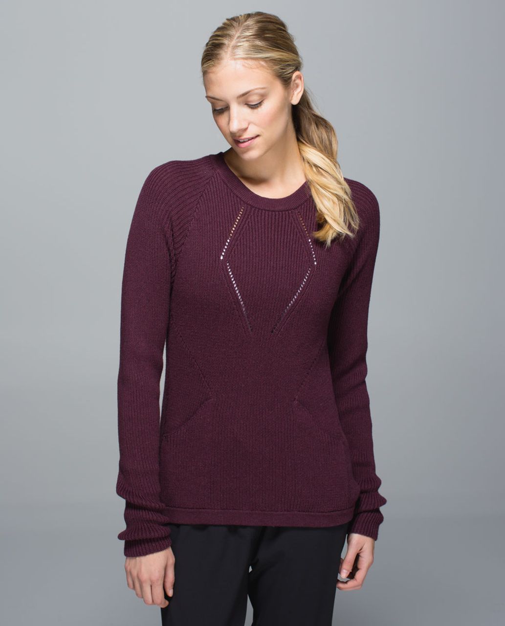 Lululemon The Sweater The Better - Heathered Bordeaux Drama