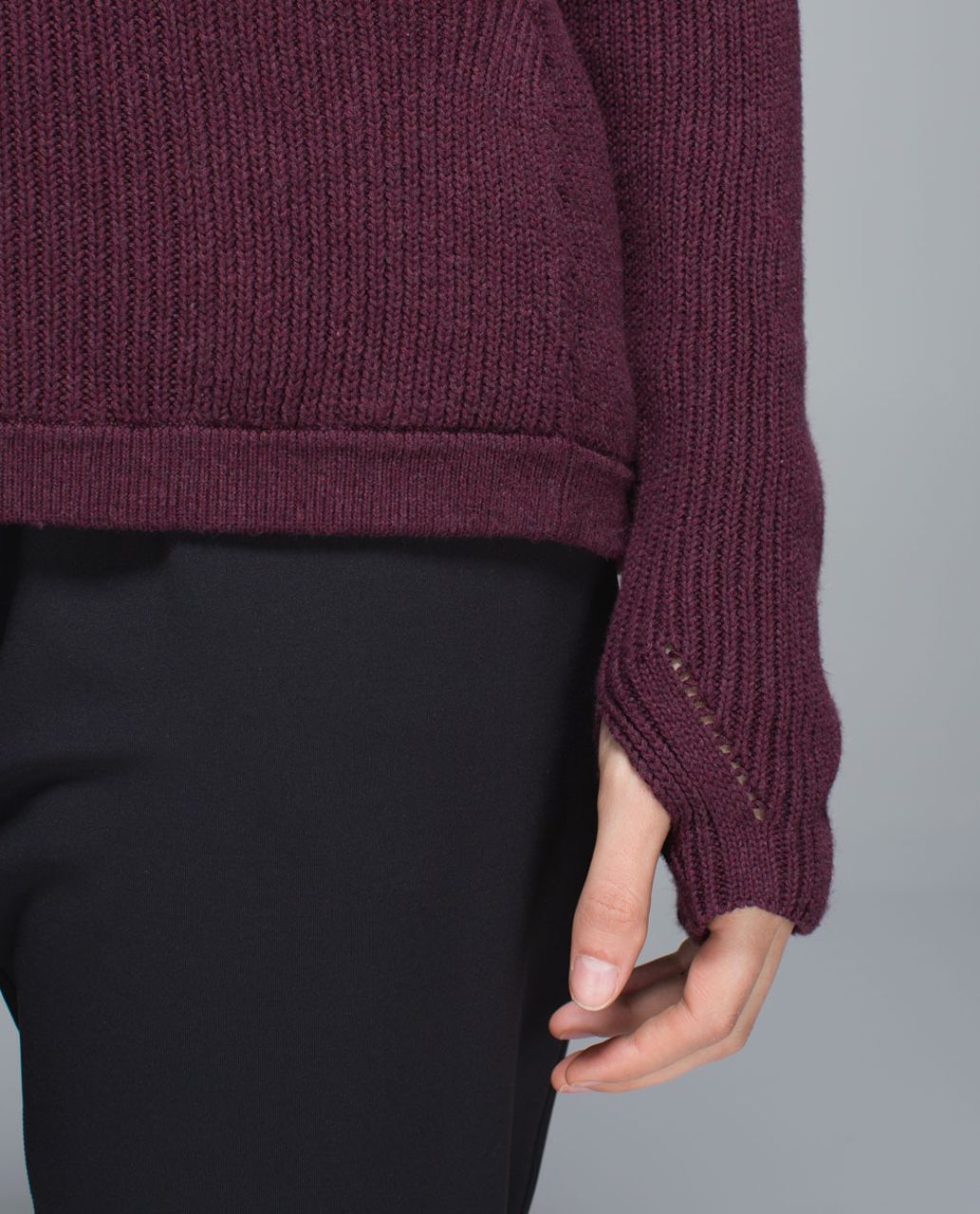 Lululemon The Sweater The Better - Heathered Bordeaux Drama