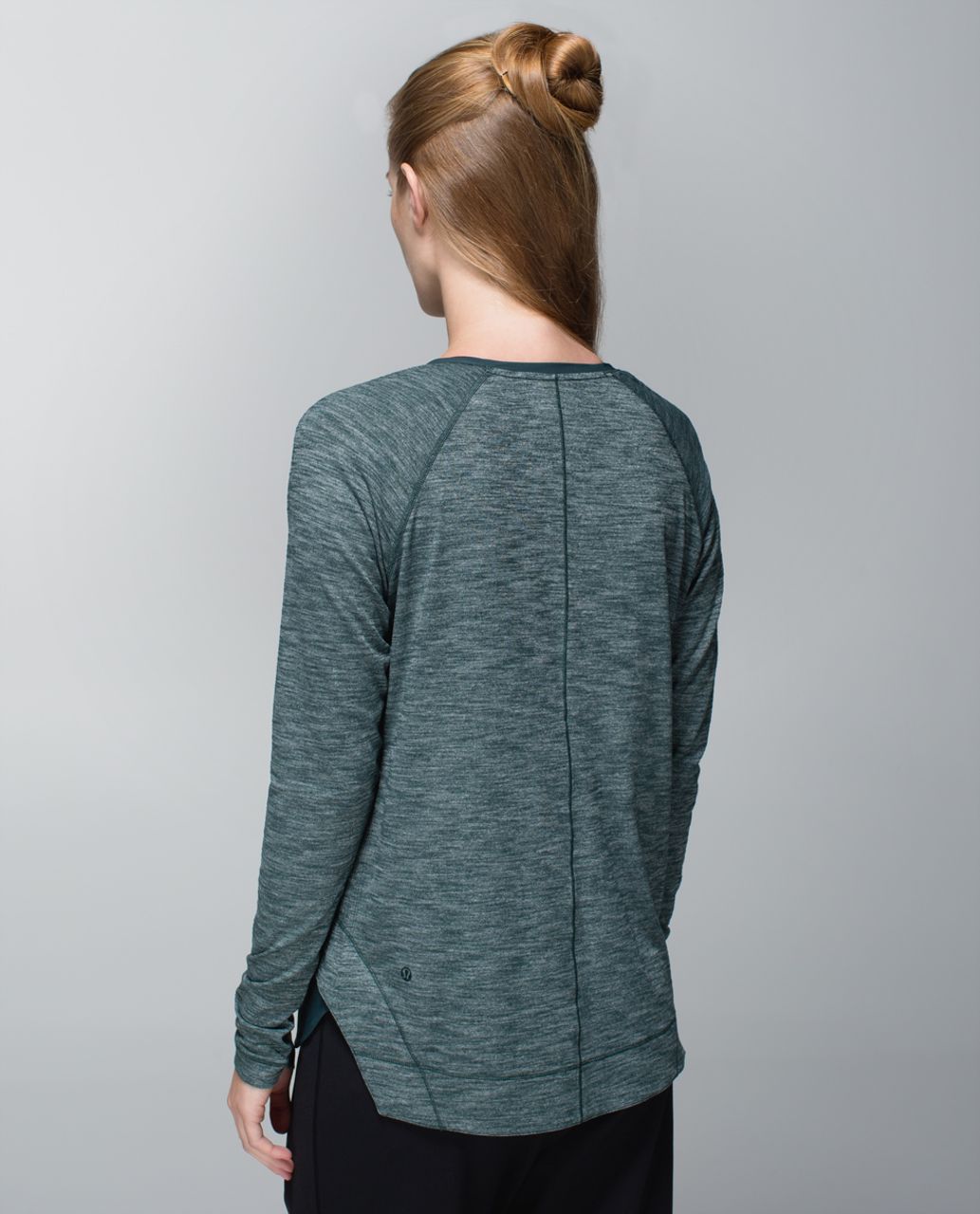 Lululemon Layered Long Sleeve Tee - Heathered Fuel Green / Fuel Green