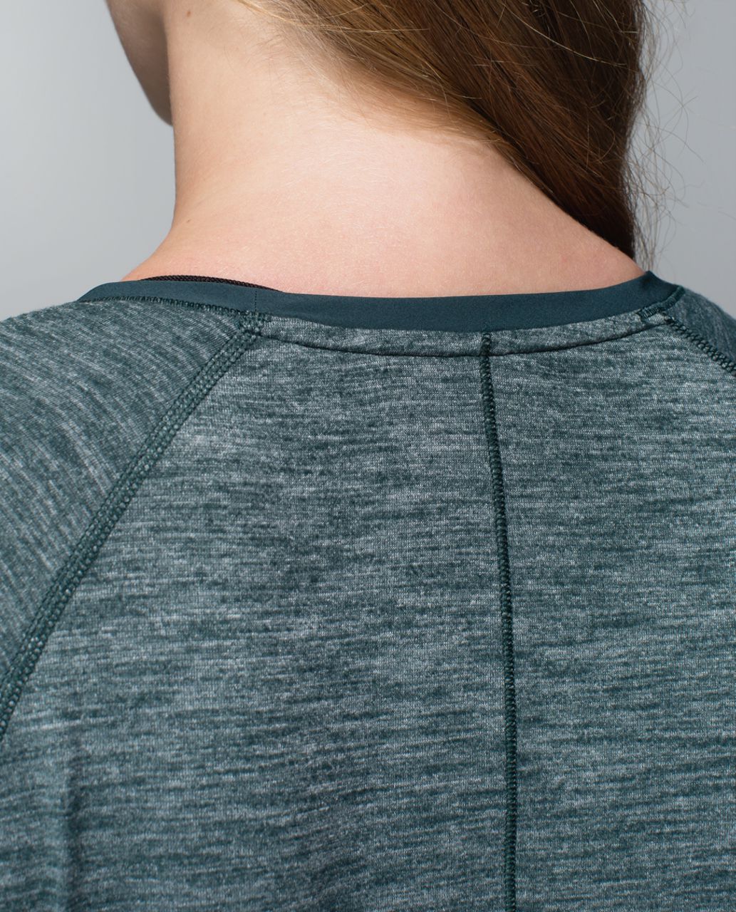 Lululemon Layered Long Sleeve Tee - Heathered Fuel Green / Fuel Green