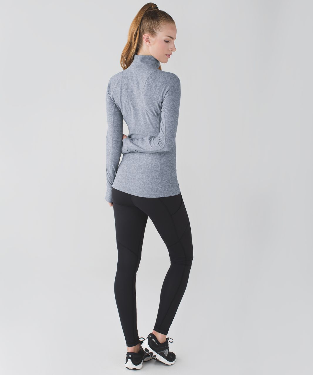 Lululemon Race Your Pace 1/2 Zip - Heathered Slate