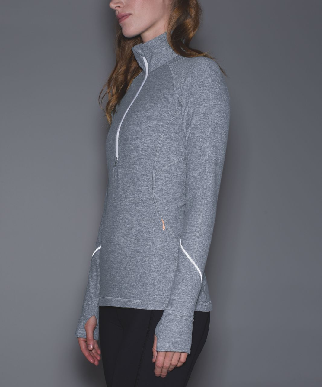 Lululemon Race Your Pace 1/2 Zip - Heathered Slate